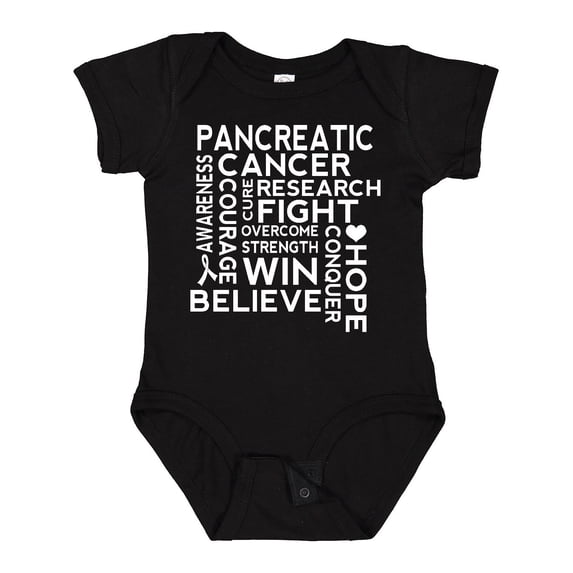 Inktastic Pancreatic Cancer Awareness Month Boys or Girls Baby Bodysuit