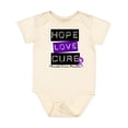 thumbnail image 1 of Inktastic Pancreatic Cancer Hope Love Cure Boys or Girls Baby Bodysuit, 1 of 5