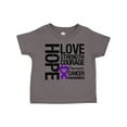 thumbnail image 1 of Inktastic Pancreatic Cancer Hope Love Strength Boys or Girls Toddler T-Shirt, 1 of 5