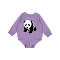 thumbnail image 1 of Inktastic Panda Bear Baby Fleece Bodysuit, 1 of 4