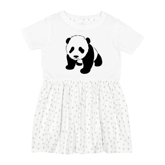 Inktastic Panda Bear Girls Toddler Dress