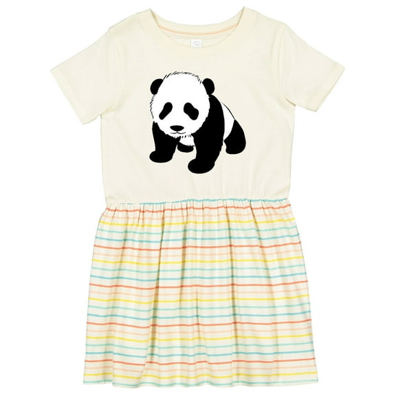 Inktastic Panda Bear Girls Toddler Dress
