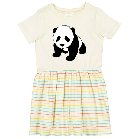 Inktastic Panda Bear Girls Toddler Dress