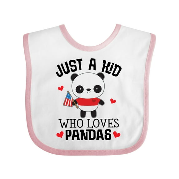 Inktastic Panda Lover Gift Boys or Girls Baby Bib