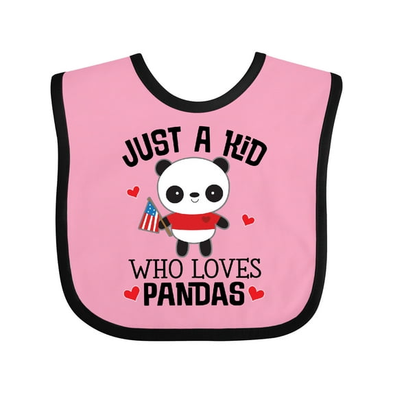 Inktastic Panda Lover Gift Boys or Girls Baby Bib