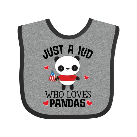 Inktastic Panda Lover Gift Boys or Girls Baby Bib