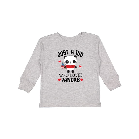 Inktastic Panda Lover Cute Childs Boys or Girls Long Sleeve Toddler T-Shirt