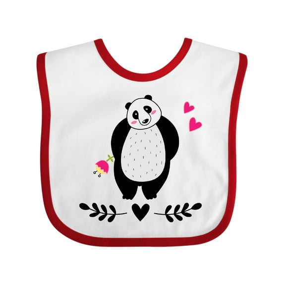 Inktastic Panda Lover Girl Bear Girls Baby Bib