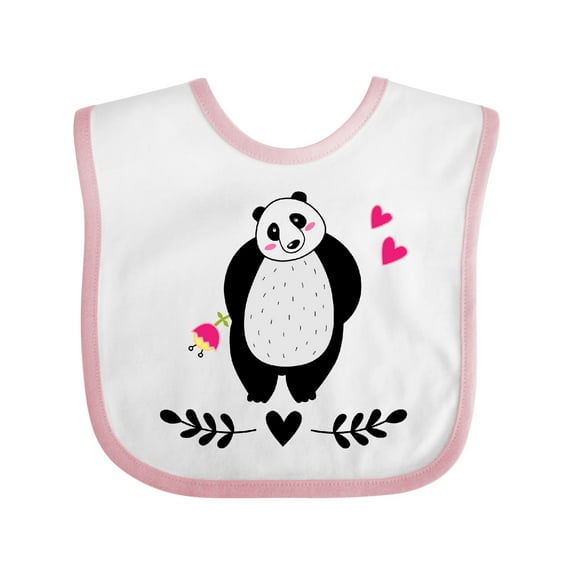 Inktastic Panda Lover Girl Bear Girls Baby Bib