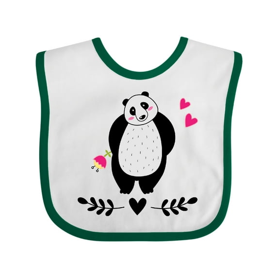 Inktastic Panda Lover Girl Bear Girls Baby Bib