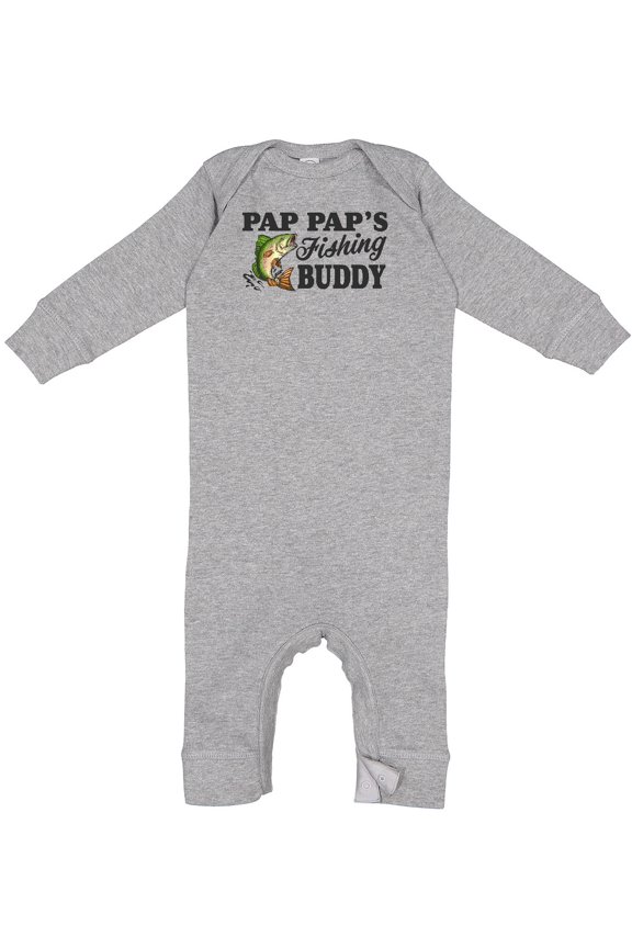 Pap Pap's Fishing Buddy Baby Romper Coveralls