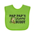 thumbnail image 1 of Inktastic Pap Pap's Fishing Buddy Boys Baby Bib, 1 of 4