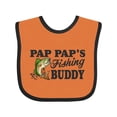 thumbnail image 1 of Inktastic Pap Pap's Fishing Buddy Boys Baby Bib, 1 of 4