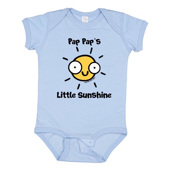 Inktastic Pap Pap's Little Sunshine Boys or Girls Baby Bodysuit