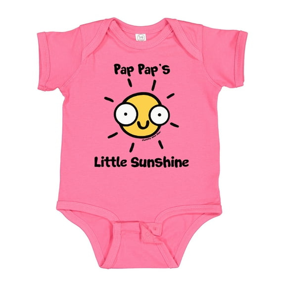 Inktastic Pap Pap's Little Sunshine Boys or Girls Baby Bodysuit