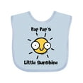 thumbnail image 1 of Inktastic Pap Pap's little Sunshine Boys or Girls Baby Bib, 1 of 4