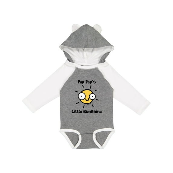 Inktastic Pap Pap's little Sunshine Boys or Girls Long Sleeve Baby Bodysuit
