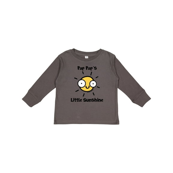 Inktastic Pap Pap's little Sunshine Boys or Girls Long Sleeve Toddler T-Shirt