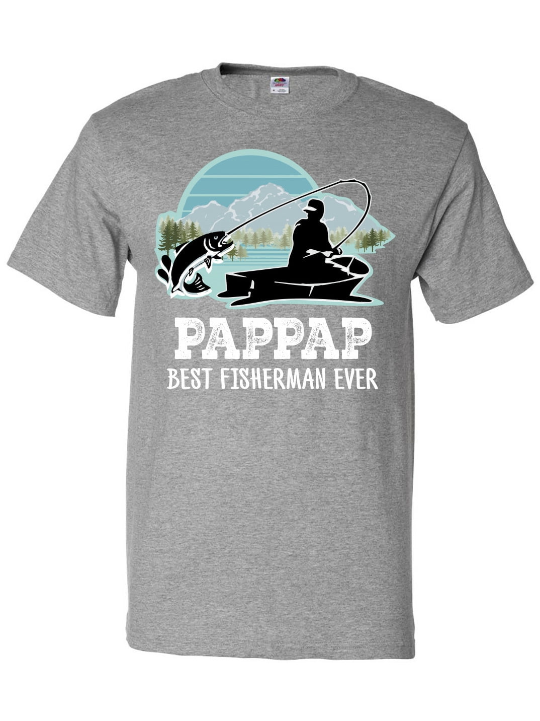 Inktastic PapPap Grandpa Best Fisherman Ever Fishing T-Shirt