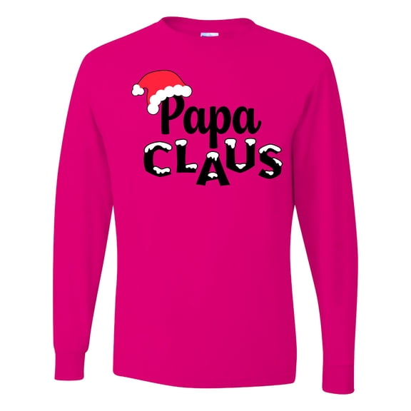 Inktastic Papa Claus Christmas Family Long Sleeve T-Shirt