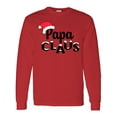 thumbnail image 1 of Inktastic Papa Claus Christmas Family Long Sleeve T-Shirt, 1 of 5