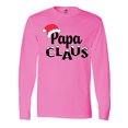 thumbnail image 1 of Inktastic Papa Claus Christmas Family Long Sleeve T-Shirt, 1 of 5