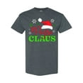 thumbnail image 1 of Inktastic Papa Claus with Christmas Santa Hat and Snowflakes T-Shirt, 1 of 5