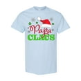 thumbnail image 1 of Inktastic Papa Claus with Christmas Santa Hat and Snowflakes T-Shirt, 1 of 5