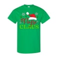 thumbnail image 1 of Inktastic Papa Claus with Christmas Santa Hat and Snowflakes T-Shirt, 1 of 5