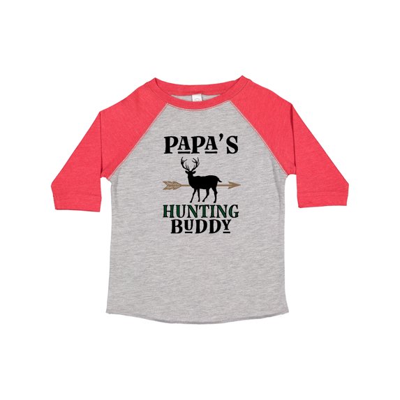 Inktastic Papa Hunting Buddy Bow Hunter Boys or Girls Toddler T-Shirt