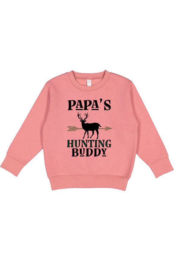 Papa Hunting Buddy Bow Hunter Toddler Sweatshirt