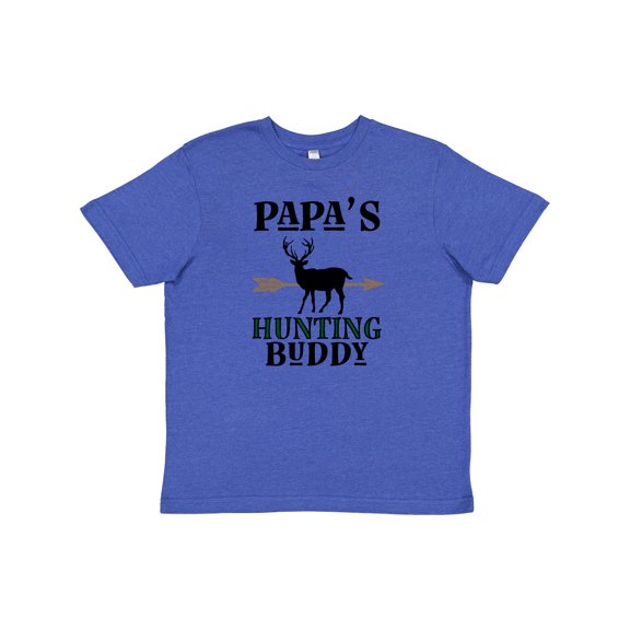 Inktastic Papa Hunting Buddy Bow Hunter Youth T-Shirt