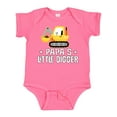 thumbnail image 1 of Inktastic Papa Little Digger Construction Truck Boys Baby Bodysuit, 1 of 5