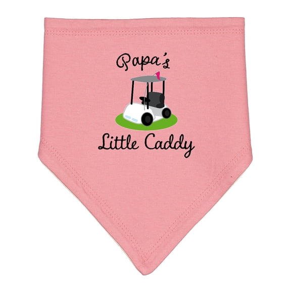 Inktastic Papa Little Golf Caddy Baby Bandana Bib