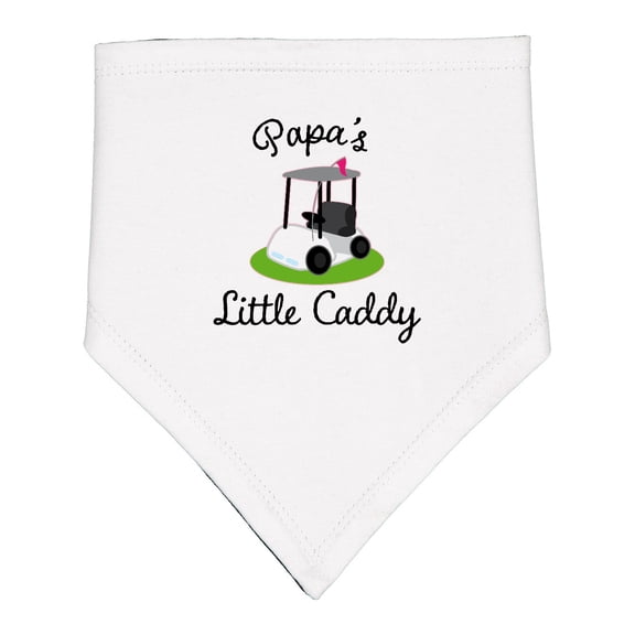 Inktastic Papa Little Golf Caddy Baby Bandana Bib