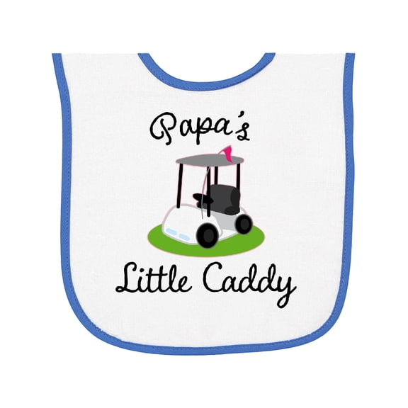 Inktastic Papa Little Golf Caddy Baby Terry Cloth Bib