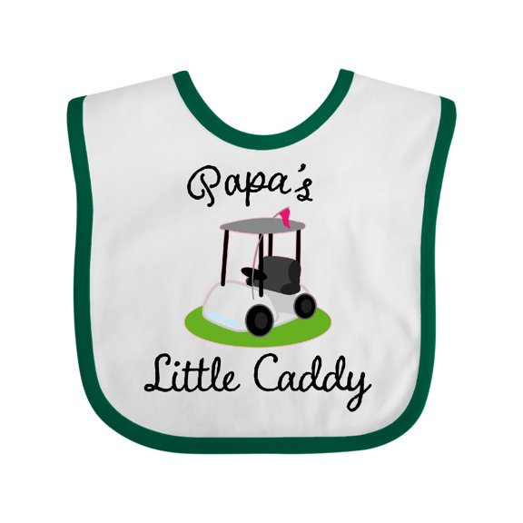 Inktastic Papa Little Golf Caddy Boys or Girls Baby Bib