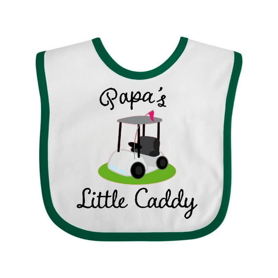 Inktastic Papa Little Golf Caddy Boys or Girls Baby Bib