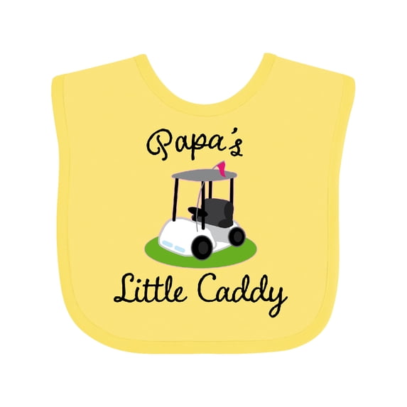 Inktastic Papa Little Golf Caddy Boys or Girls Baby Bib