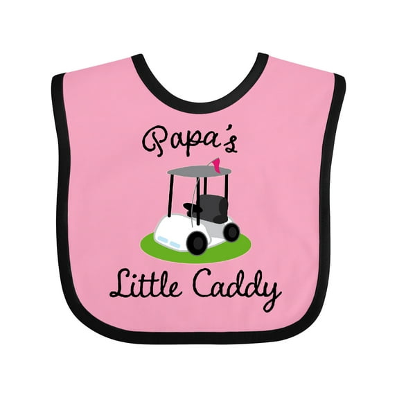 Inktastic Papa Little Golf Caddy Boys or Girls Baby Bib