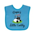 thumbnail image 1 of Inktastic Papa Little Golf Caddy Boys or Girls Baby Bib, 1 of 4
