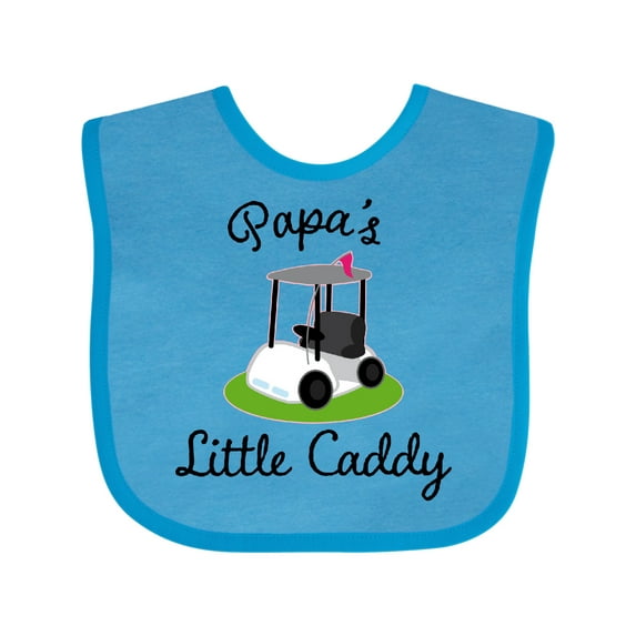 Inktastic Papa Little Golf Caddy Boys or Girls Baby Bib