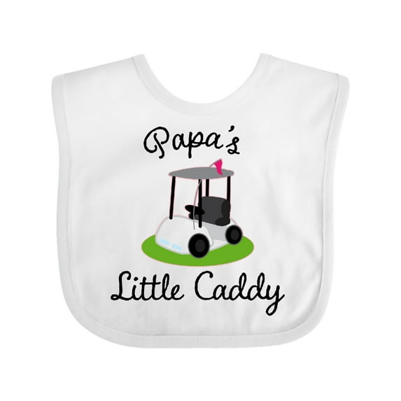 Inktastic Papa Little Golf Caddy Boys or Girls Baby Bib