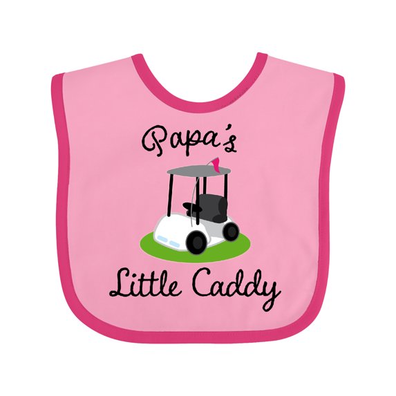 Inktastic Papa Little Golf Caddy Boys or Girls Baby Bib