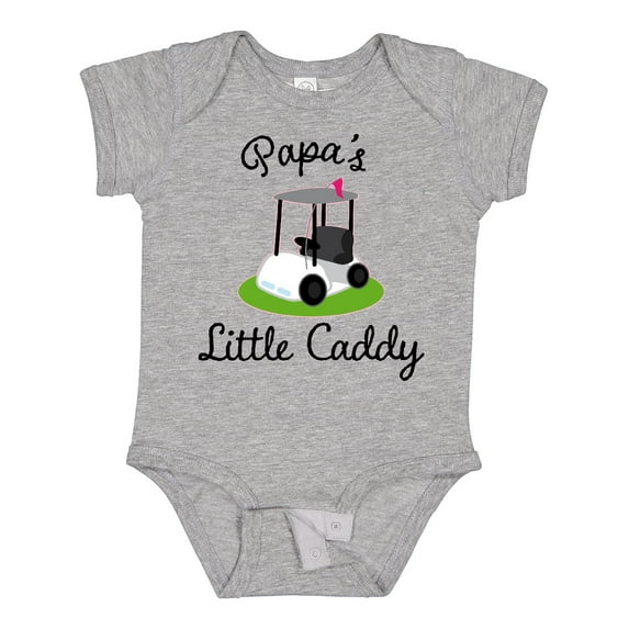 Inktastic Papa Little Golf Caddy Boys or Girls Baby Bodysuit