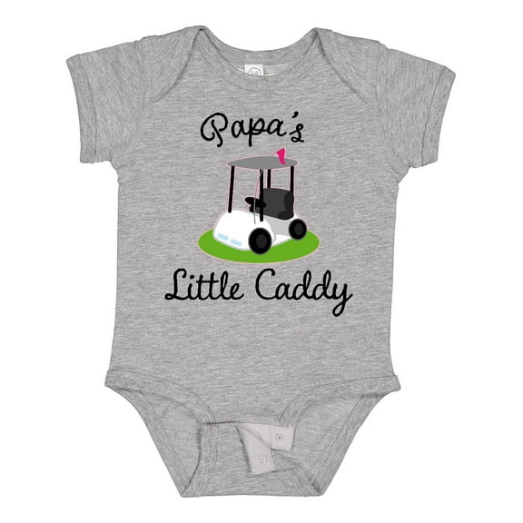 Inktastic Papa Little Golf Caddy Boys or Girls Baby Bodysuit