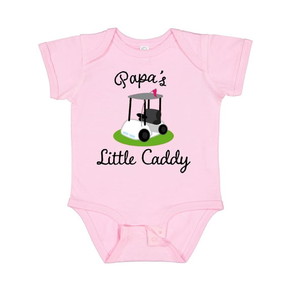 Inktastic Papa Little Golf Caddy Boys or Girls Baby Bodysuit