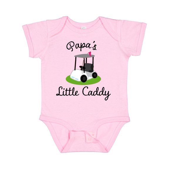 Inktastic Papa Little Golf Caddy Boys or Girls Baby Bodysuit