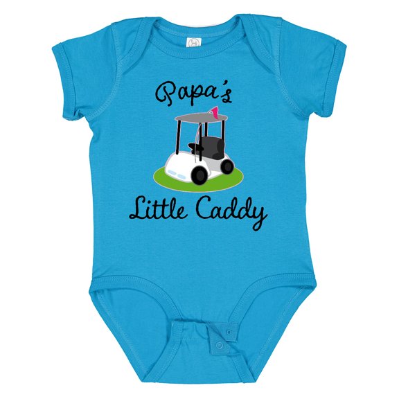 Inktastic Papa Little Golf Caddy Boys or Girls Baby Bodysuit