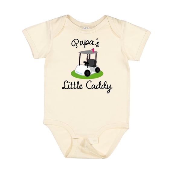 Inktastic Papa Little Golf Caddy Boys or Girls Baby Bodysuit